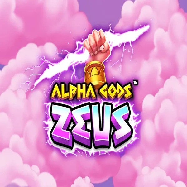 Alpha Gods Zeus slot logo by PearFiction Studios at SkyHills Casino