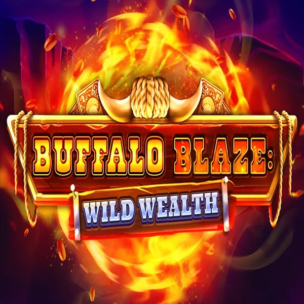 Buffalo Blaze Wild Wealth slot logo by OctoPlay at SkyHills Casino
