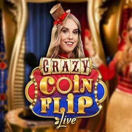 Crazy Coin Flip logo by Evolution at SkyHills CasinoCrazy Coin Flip