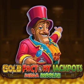 Play the Gold Factory Jackpots Mega Moolah slot by Aurum Signature Studios on SkyHills Casino