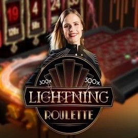 Live Casino logo of Lightning Roulette from Evolution at SkyHills Casino