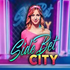 Official Live Casino logo: Side Bet City by Evolution at SkyHills Casino