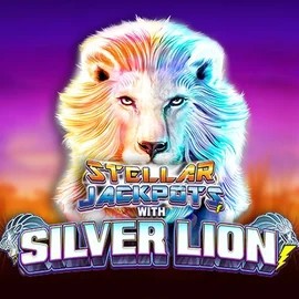 Stellar Jackpots with Silver Lion casino game by Lightning Box Game – featured logo at SkyHills Casino